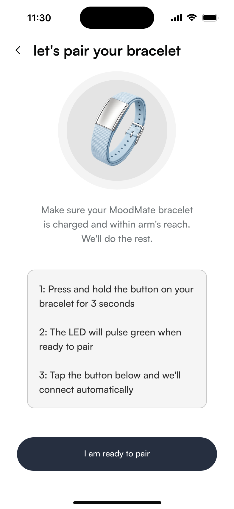 MoodMate flow screen